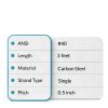 ANSI #40 Chain 3ft Carbon Steel Single Strand Roller Chain by PGN-4