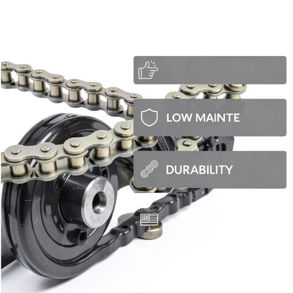 PGN ANSI #35 Single Strand 1" Pitch Carbon Steel Roller Chain-1