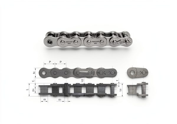 ANSI #25 Roller Chain 10 ft 2 Master Links by Jeremywell Steel-6