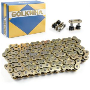 420 X-Ring Chain 140 Links Gold GOLKNHA Roller Chain for TaoTao Baja-0