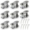 35 Roller Chain Offset Link 8pcs Xthrotsenk Alloy Steel Blackened-0