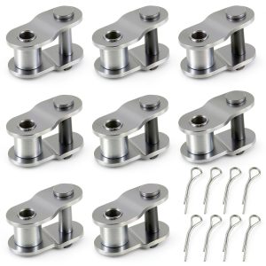35 Roller Chain Offset Link 8pcs Xthrotsenk Alloy Steel Blackened-0
