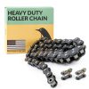 ANSI #50H Chain 10ft Carbon Steel Single Strand 5/8" Pitch PGN Roller-0
