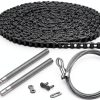Tandefio Roller Chain for Door Opener Model CLO-2712 Black 5-Pack 20ft-0