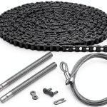 Tandefio Roller Chain for Door Opener Model CLO-2712 Black 5-Pack 20ft-0