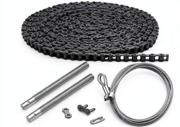 Tandefio Roller Chain for Door Opener Model CLO-2712 Black 5-Pack 20ft-0