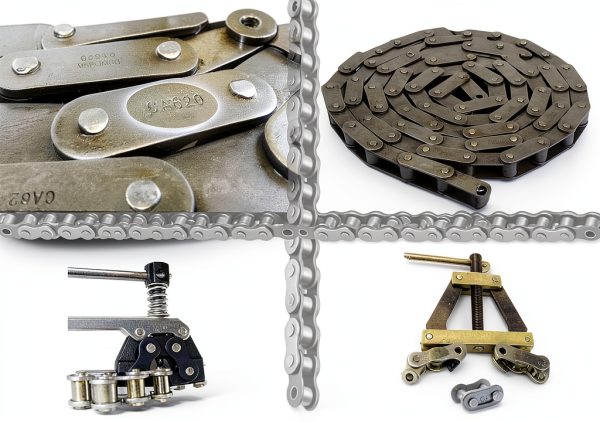 Jeremywell ANSI 100H Duty Roller Chain 10 ft with 1 Connecting Link-3