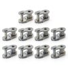 uxcell Chain Link Roller Connector 10A #50 Carbon Steel 29.5mm Length-0