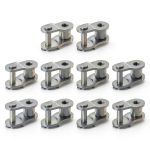 uxcell Chain Link Roller Connector 10A #50 Carbon Steel 29.5mm Length-0