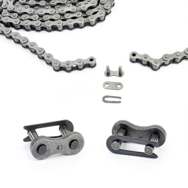 Roller Chain CO-Z #41 10 ft Carbon Steel for Gate Openers-3