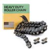 PGN #40 Heavy Duty Roller Chain 10 ft with 2 Free Connecting Links-0