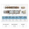Roller Chain CO-Z #41 10 ft Carbon Steel for Gate Openers-2