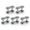 uxcell 5Pcs #100 Chain Master Connector Link Roller, 1 1/4" Pitch Carbon Steel, Standard Connecting Split Links for 20A Chain-0