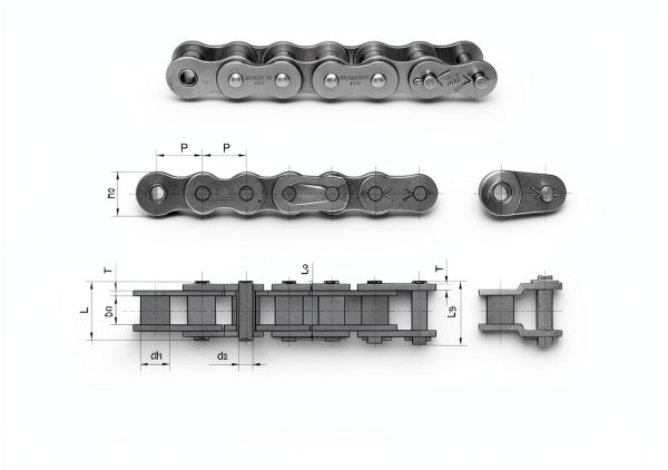 Jeremywell 40 Roller Chain 10 Feet with 2 Connecting Links for Go Karts, Mini Bikes, Scooters, ATV, MTV, Dirt Bike and Other Industrial Machinery-6