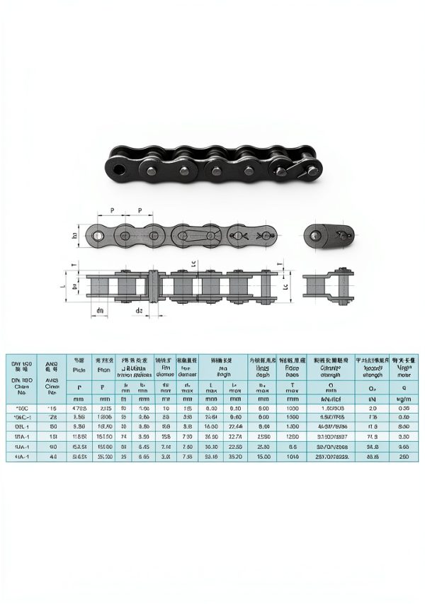 AZSSMUK 08A 40# Roller Chain 5ft 40Mn Carbon Steel MAXLER for Go‑Kart-4