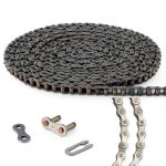 Tandefio #41 20 ft Roller Chain for Gate Openers Carbon Steel 2 Link-0