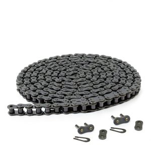 Jeremywell 40 Roller Chain 10 Feet with 2 Connecting Links for Go Karts, Mini Bikes, Scooters, ATV, MTV, Dirt Bike and Other Industrial Machinery-0