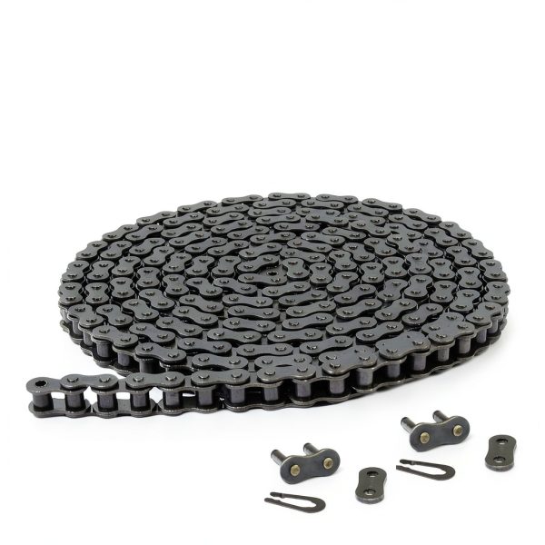 Jeremywell 40 Roller Chain 10 Feet with 2 Connecting Links for Go Karts, Mini Bikes, Scooters, ATV, MTV, Dirt Bike and Other Industrial Machinery-0