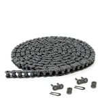 Jeremywell 41 Roller Chain 10 ft 2 Master Links for Go Karts, Bikes-0