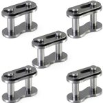 PAGOW #40 Roller Chain Connecting Links – 5pcs Heavy Manganese Steel-0