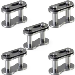 PAGOW #40 Roller Chain Connecting Links – 5pcs Heavy Manganese Steel-0