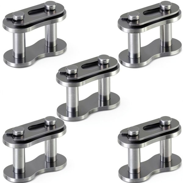 PAGOW #40 Roller Chain Connecting Links – 5pcs Heavy Manganese Steel-0