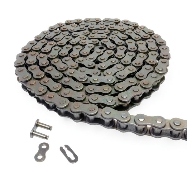 AZSSMUK 08A 40# Roller Chain 5ft 40Mn Carbon Steel MAXLER for Go‑Kart-0